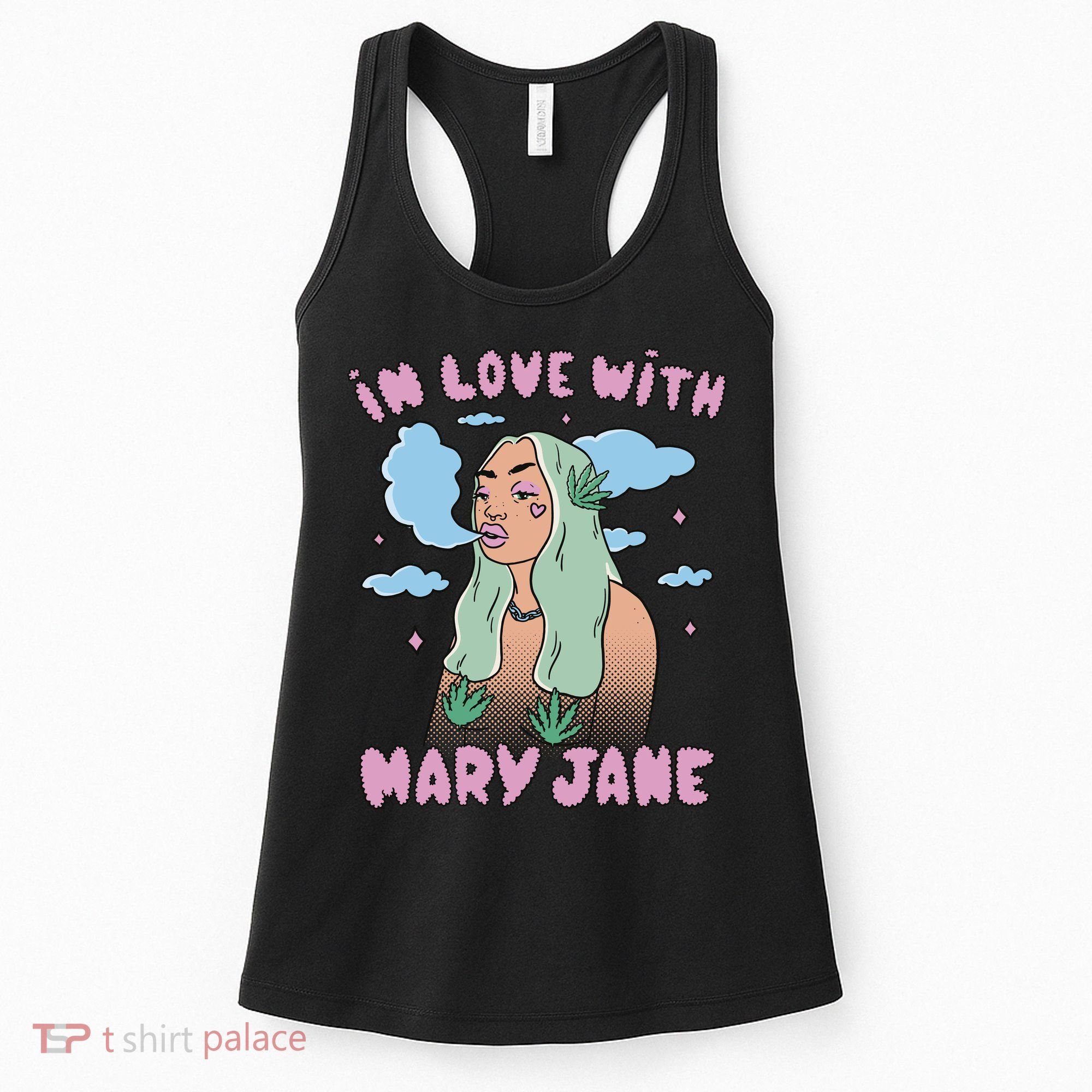 In Love With Mary Jane Female Marijuana Women's Tank Top