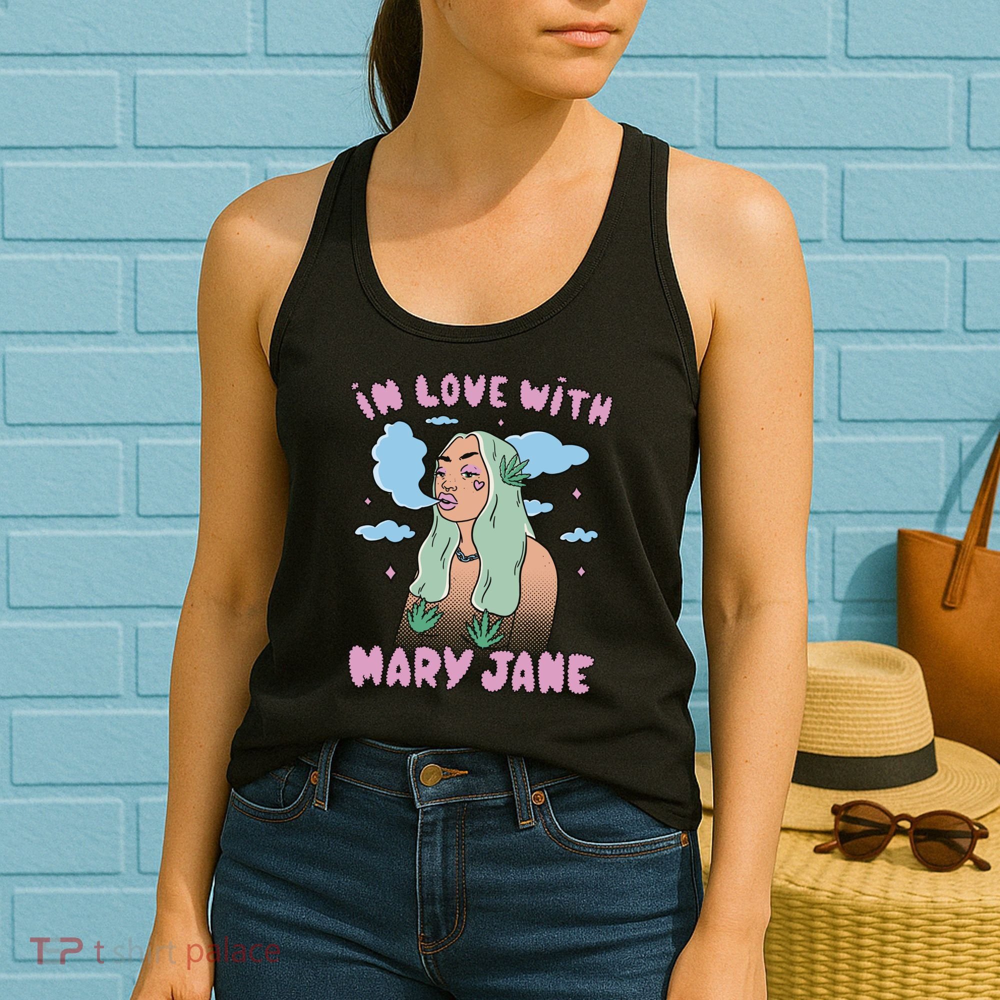 In Love With Mary Jane Female Marijuana Women's Tank Top