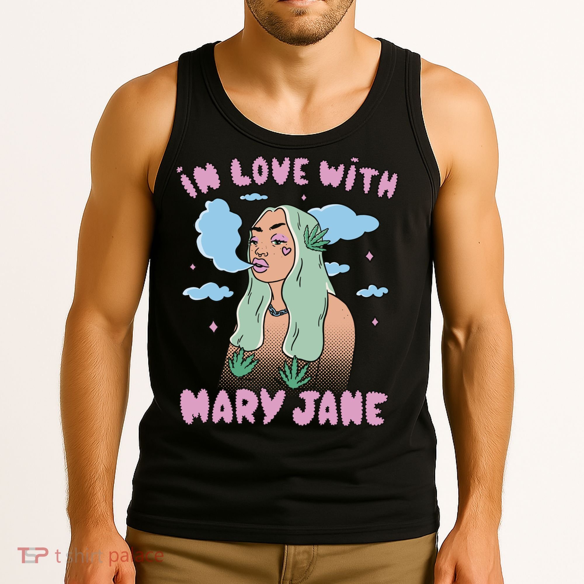 In Love With Mary Jane Female Marijuana Tank Top