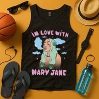 In Love With Mary Jane Female Marijuana Tank Top thumb 4