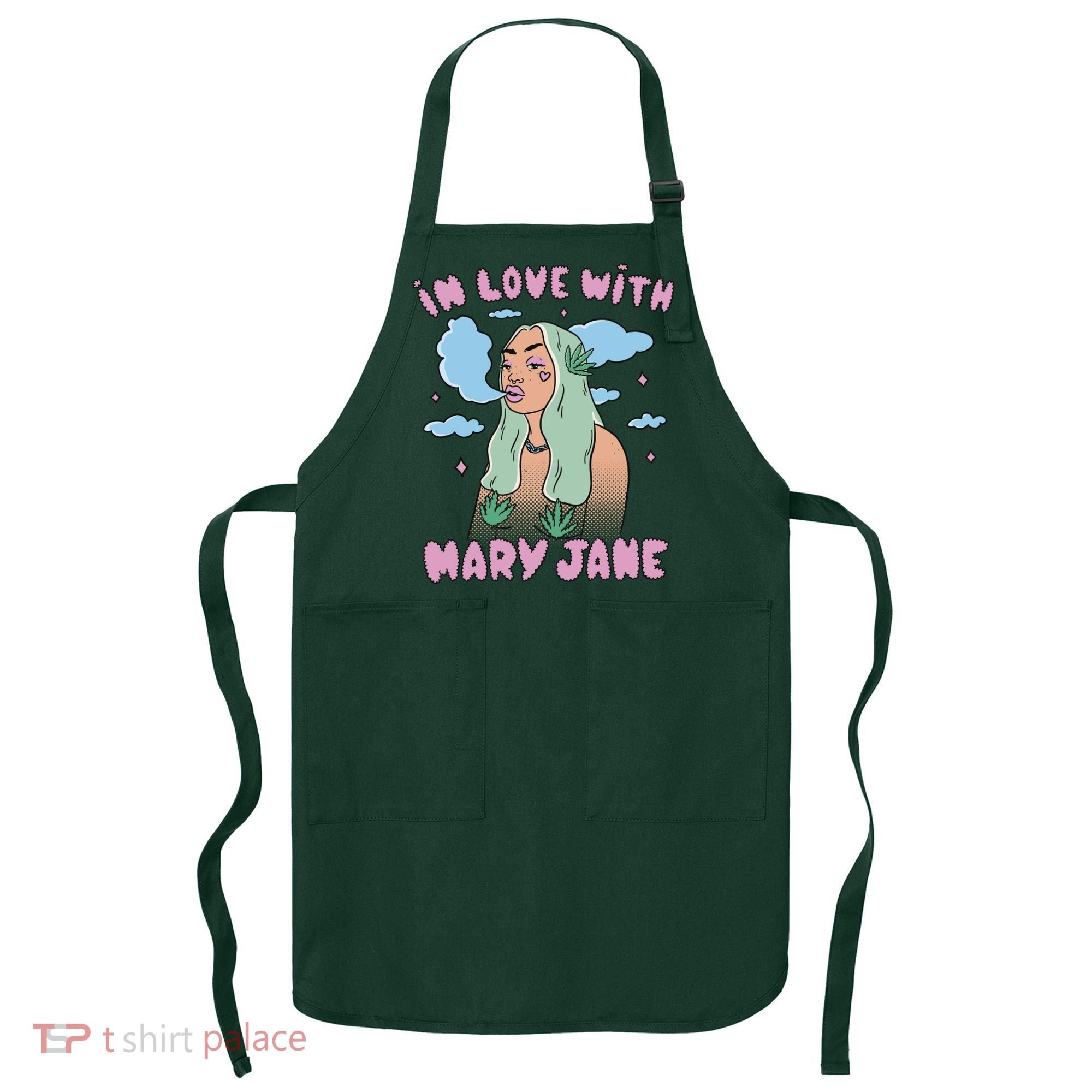 In Love With Mary Jane Female Marijuana Apron