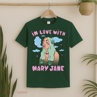 In Love With Mary Jane Female Marijuana T-Shirt thumb 2