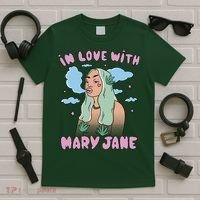 In Love With Mary Jane Female Marijuana T-Shirt thumb 5