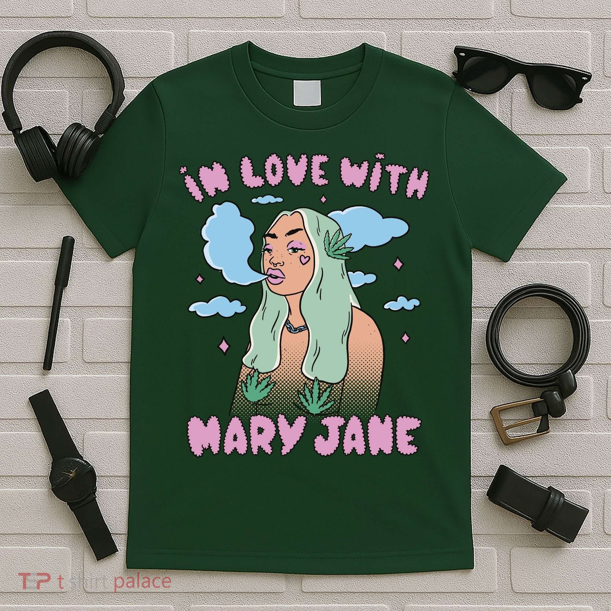 In Love With Mary Jane Female Marijuana T-Shirt