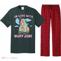 In Love With Mary Jane Female Marijuana Pajama Set thumb 0