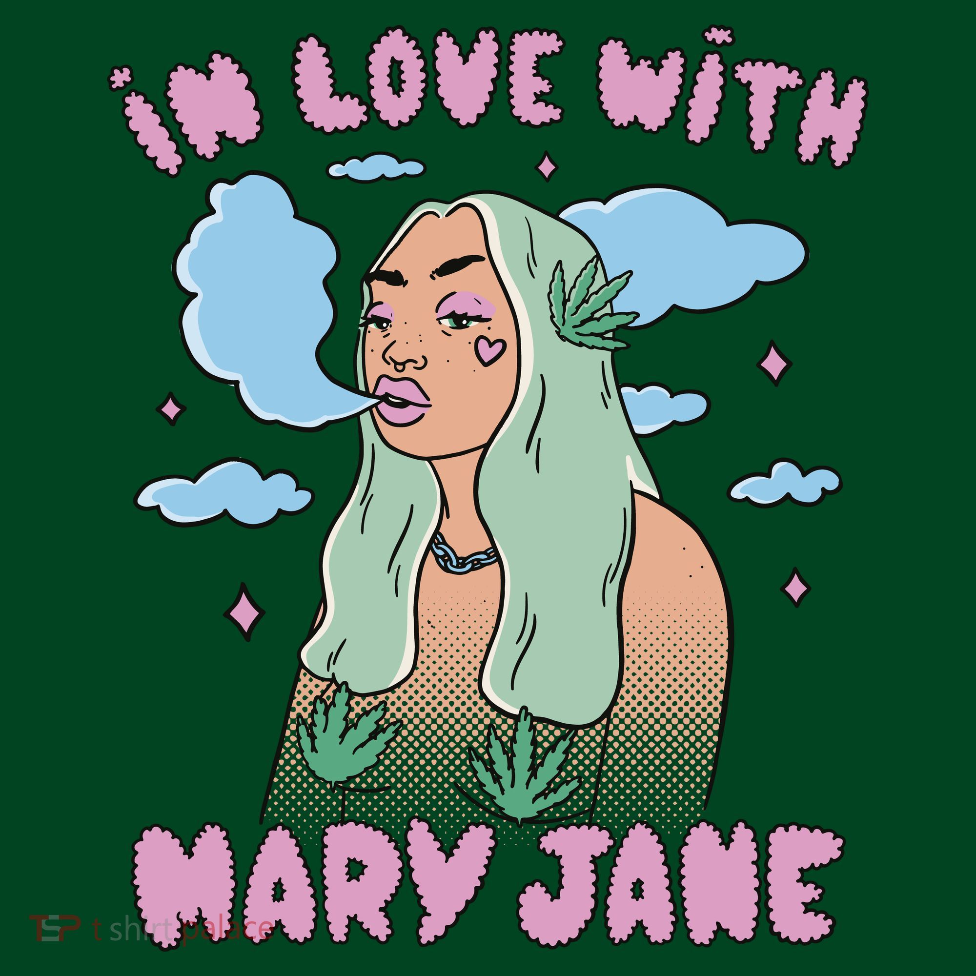 In Love With Mary Jane Female Marijuana Mousepad