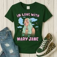 In Love With Mary Jane Female Marijuana Women's T-Shirt thumb 3