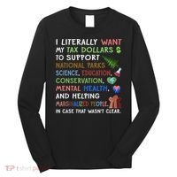 I Literally Want My Tax Dollars To Support National Parks  Long Sleeve Shirt thumb 0