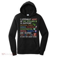 I Literally Want My Tax Dollars To Support National Parks  Women's Hoodie thumb 0