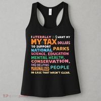 I Literally Want My Tax Dollars To Support National Parks  Women's Tank Top thumb 3