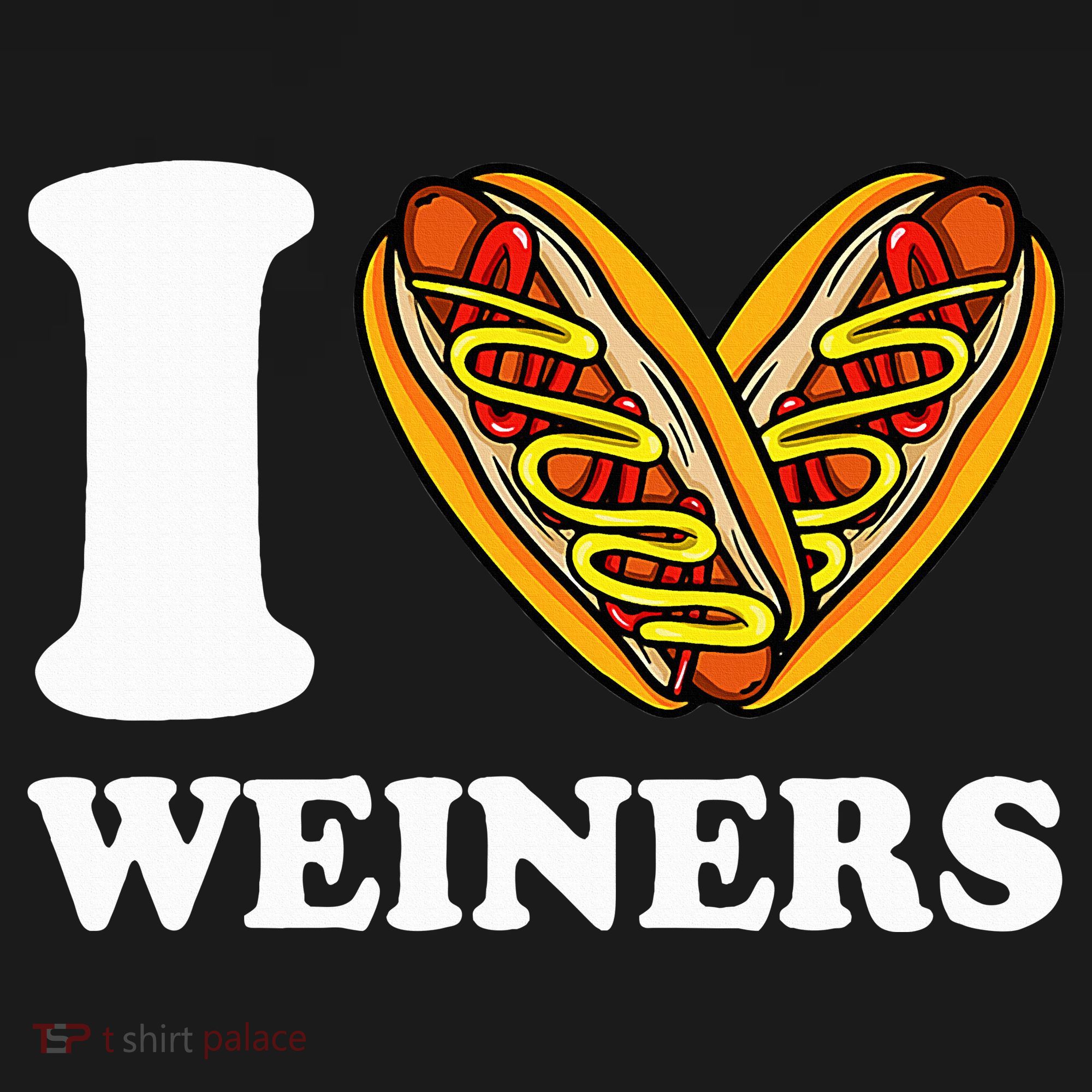 I Love Weiners Hotdogs Wiener Frank Sausage Bun Doggie Tank