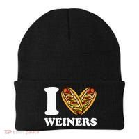 I Love Weiners Hotdogs Wiener Frank Sausage Bun Beanie thumb 0
