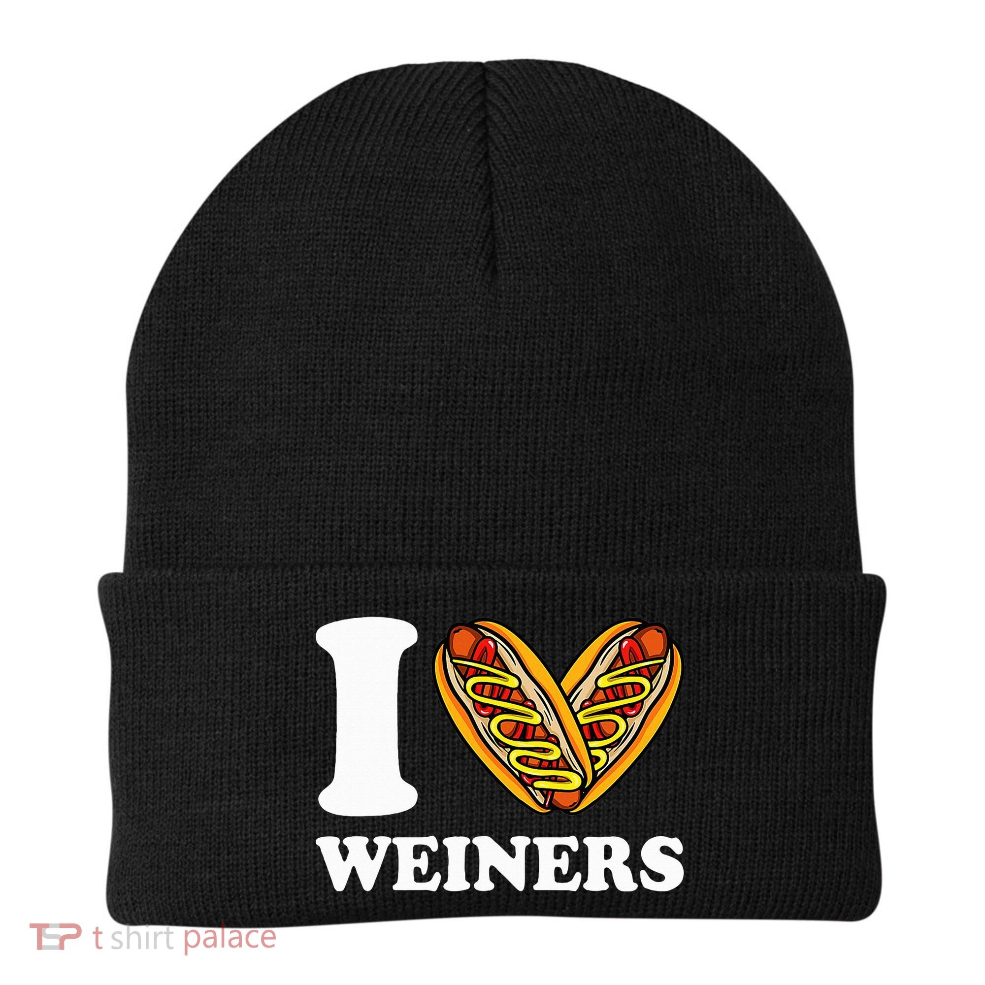I Love Weiners Hotdogs Wiener Frank Sausage Bun Beanie