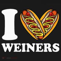 I Love Weiners Hotdogs Wiener Frank Sausage Bun Women's Hoodie thumb 2