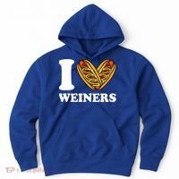 I Love Weiners Hotdogs Wiener Frank Sausage Bun Hoodie thumb 0