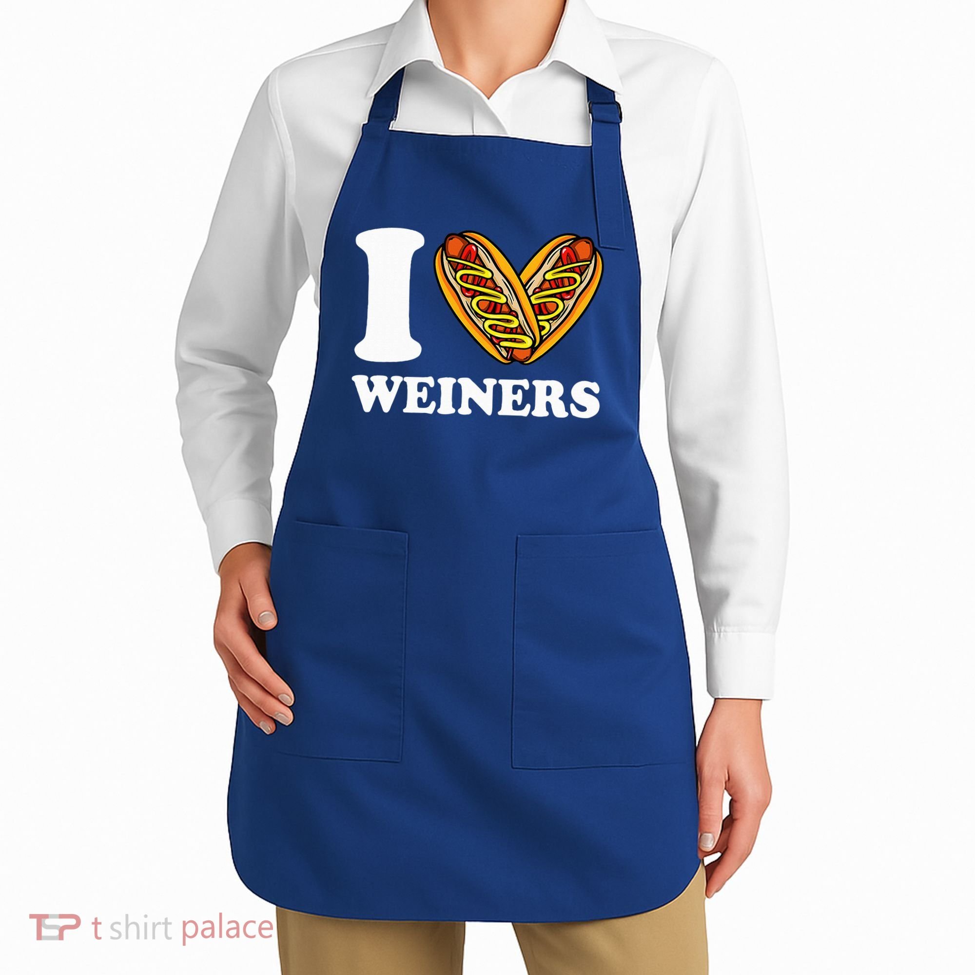 I Love Weiners Hotdogs Wiener Frank Sausage Bun Apron