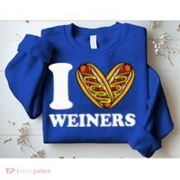 I Love Weiners Hotdogs Wiener Frank Sausage Bun Sweatshirt thumb 2