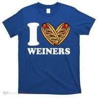 I Love Weiners Hotdogs Wiener Frank Sausage Bun T-Shirt thumb 0