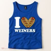 I Love Weiners Hotdogs Wiener Frank Sausage Bun Tank Top thumb 2