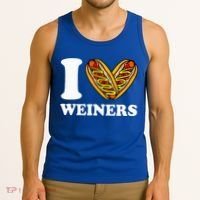 I Love Weiners Hotdogs Wiener Frank Sausage Bun Tank Top thumb 3