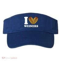 I Love Weiners Hotdogs Wiener Frank Sausage Bun Visor thumb 0