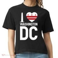 I Love Washington Dc Comfort Colors Boxy T-Shirt thumb 0