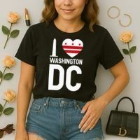 I Love Washington Dc Comfort Colors Boxy T-Shirt thumb 2