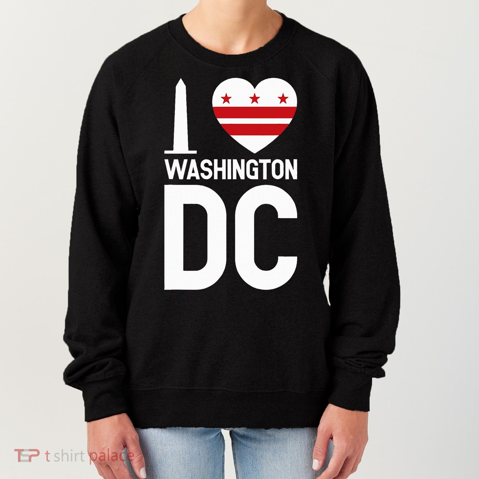 I Love Washington Dc Women's Sweatshirt