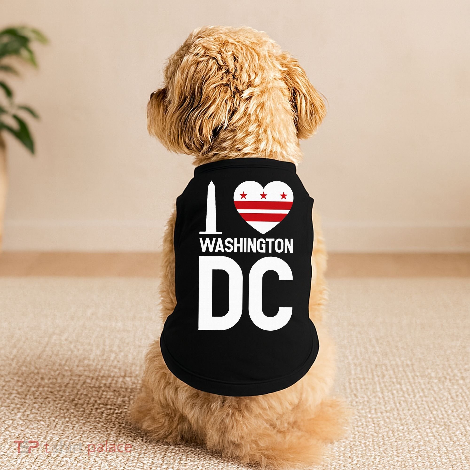 I Love Washington Dc Doggie Tank