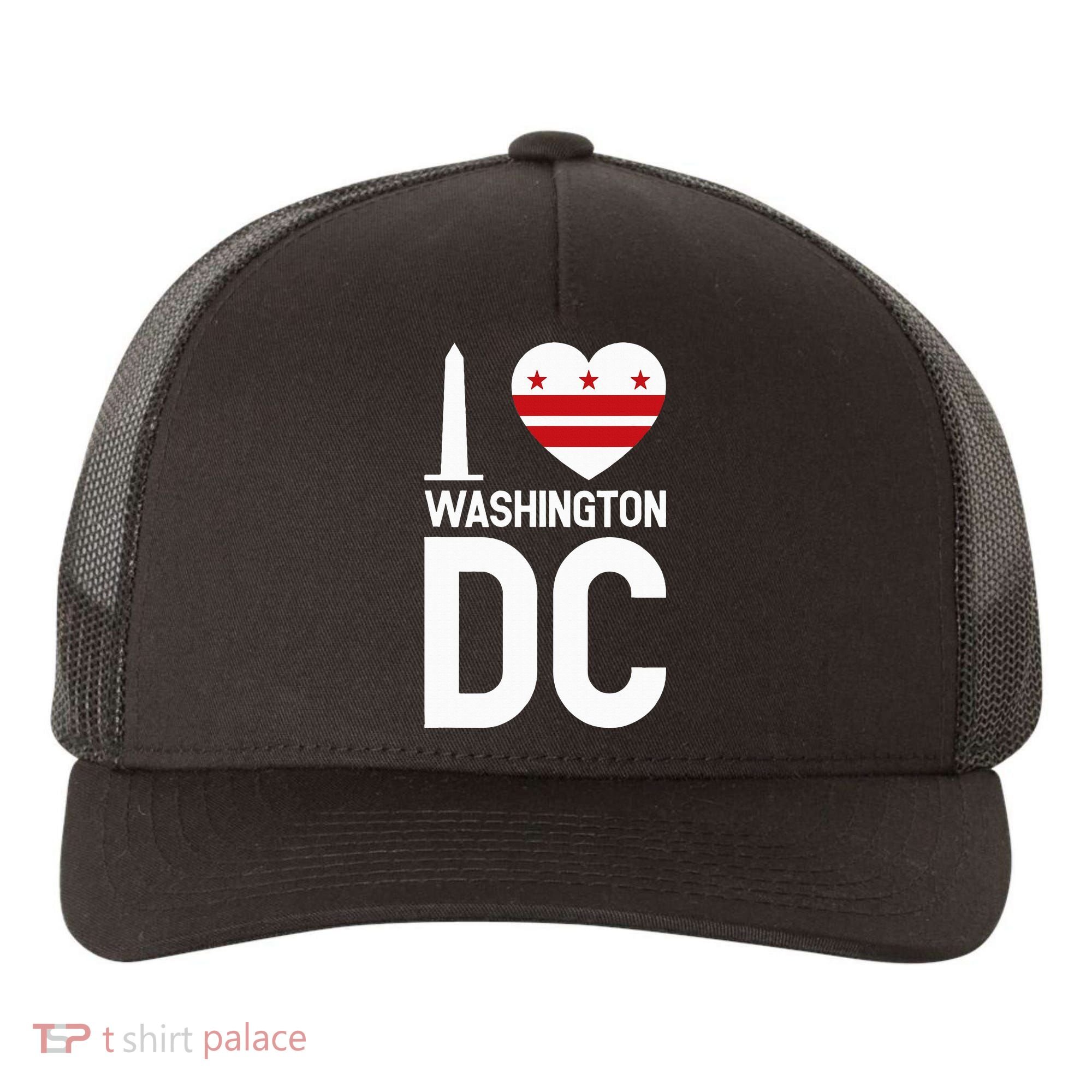 I Love Washington Dc Yupoong Adult 5-Panel Trucker Hat
