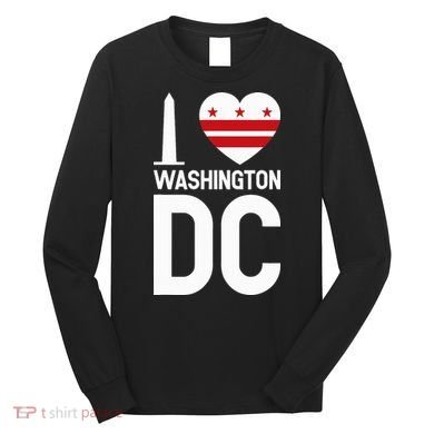 I Love Washington Dc Long Sleeve Shirt