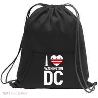 I Love Washington Dc Sweatshirt Cinch Pack Bag thumb 0