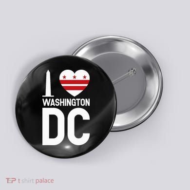 I Love Washington Dc Button