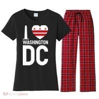 I Love Washington Dc Women's Flannel Pajama Set thumb 0