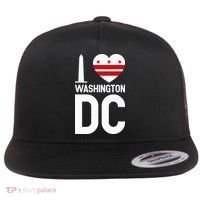 I Love Washington Dc Flat Bill Trucker Hat thumb 0