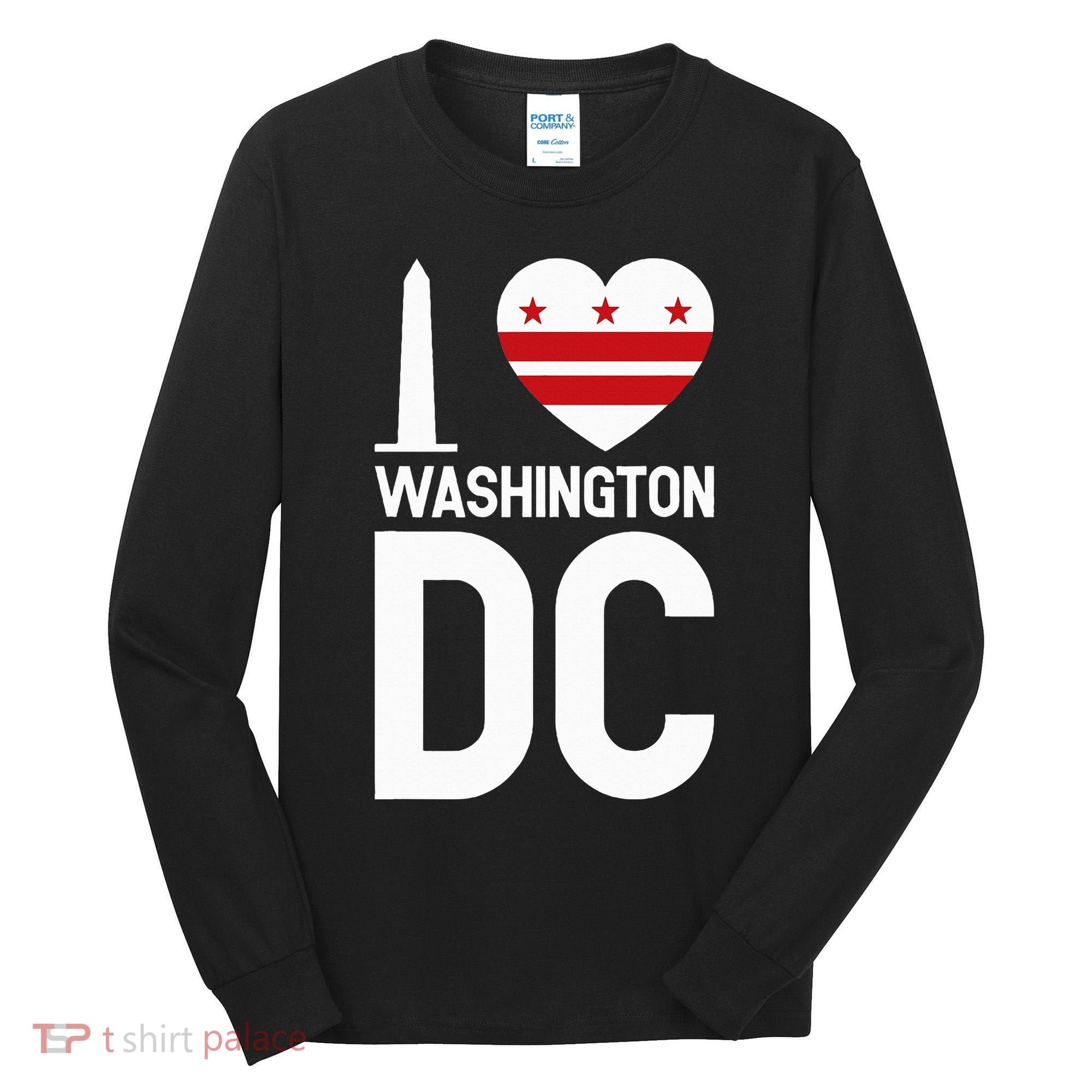 I Love Washington Dc Tall Long Sleeve Shirt