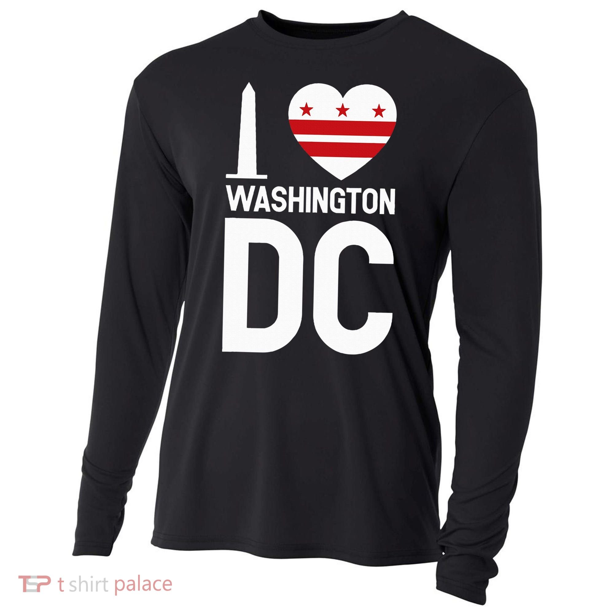I Love Washington Dc Cooling Performance Long Sleeve Crew