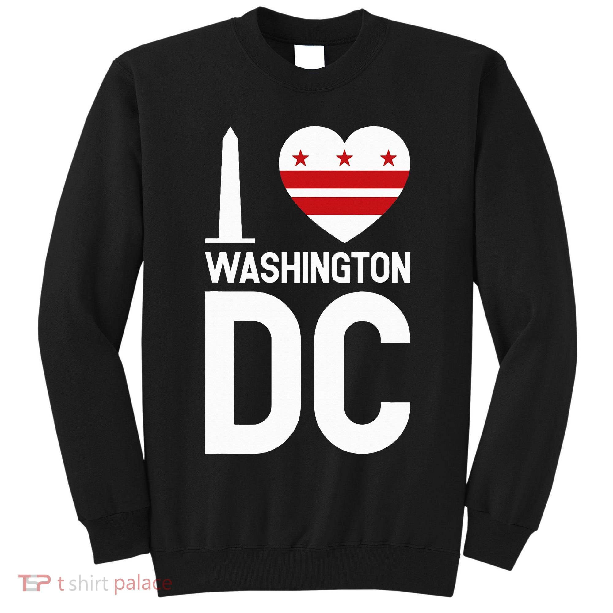 I Love Washington Dc Tall Sweatshirt