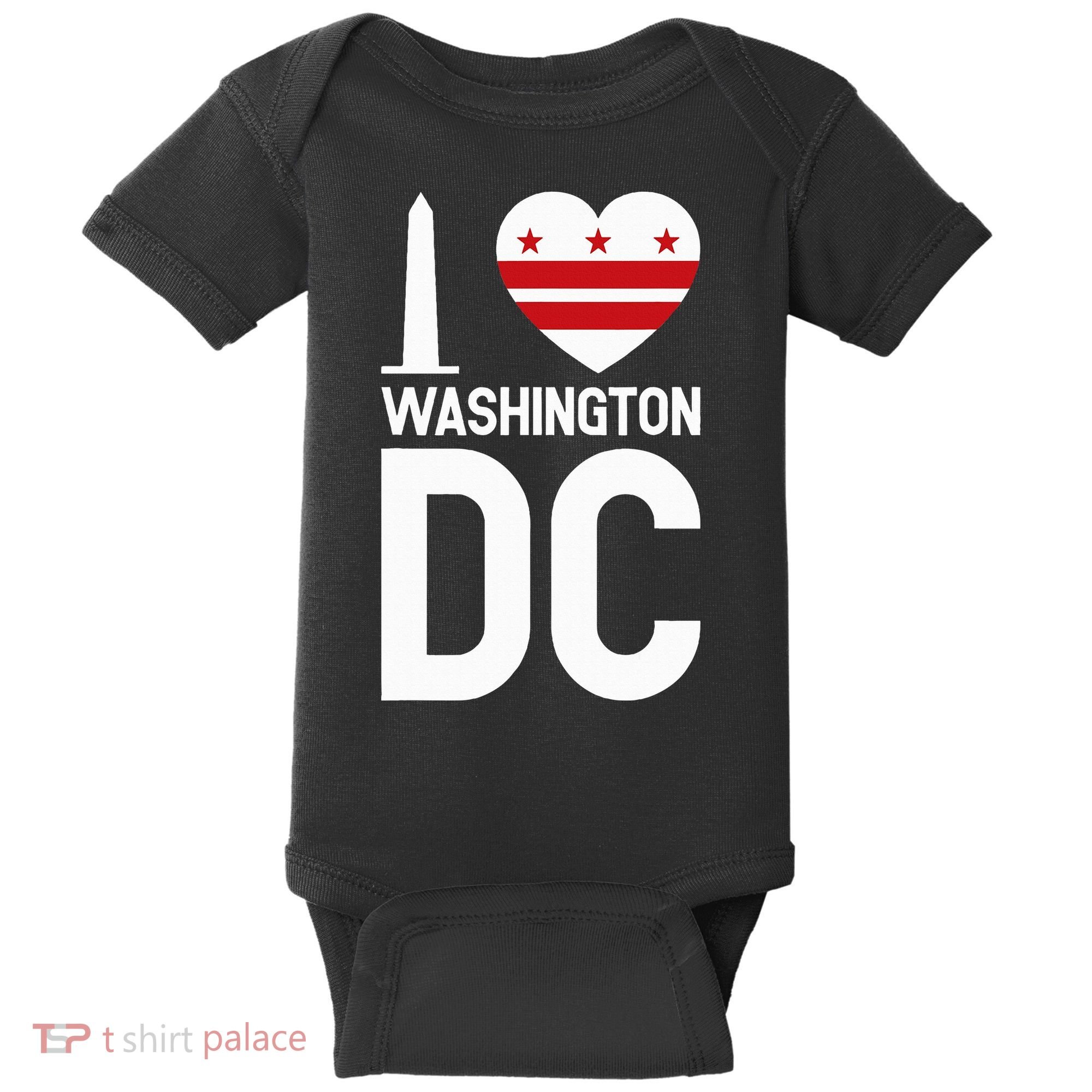 I Love Washington Dc Baby Bodysuit