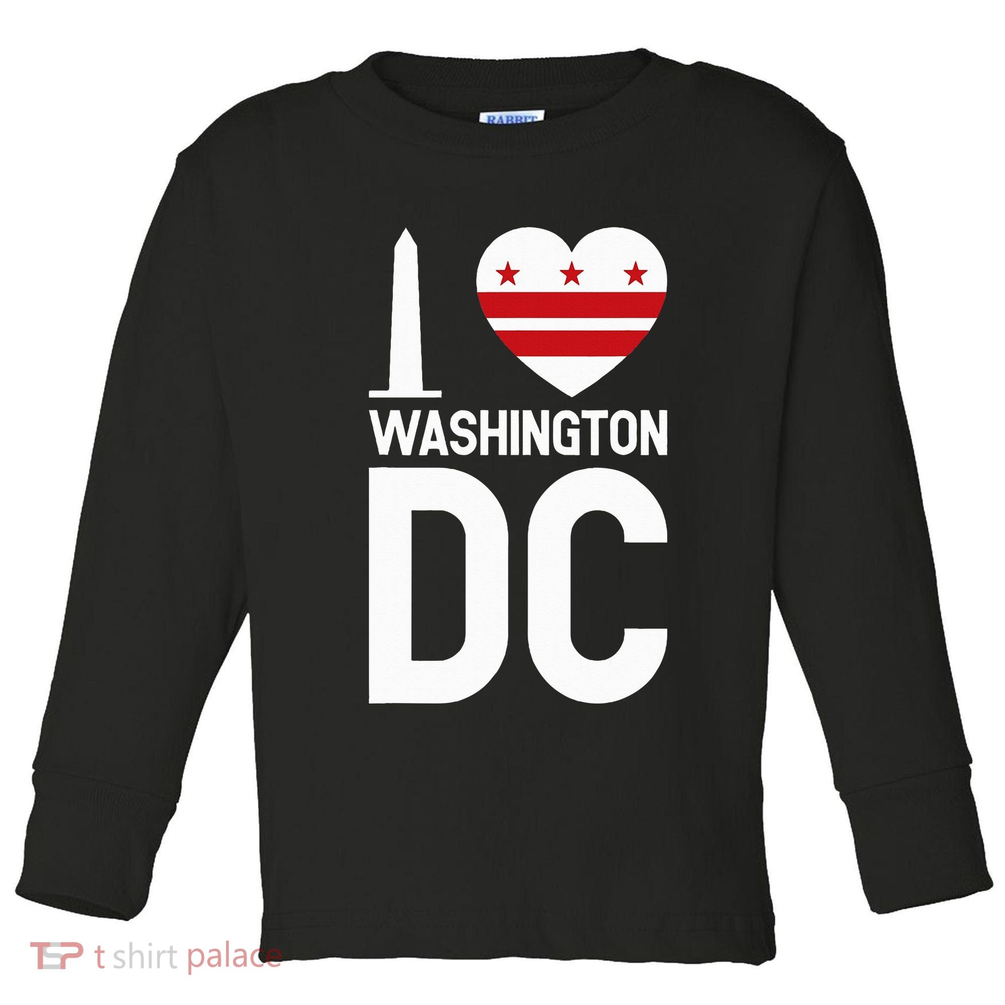 I Love Washington Dc Toddler Long Sleeve Shirt