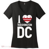 I Love Washington Dc Women's V-Neck T-Shirt thumb 0