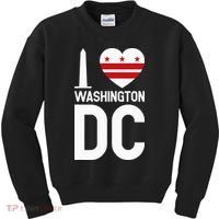 I Love Washington Dc Kids Sweatshirt thumb 0