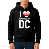 I Love Washington Dc Kids Hoodie thumb 4