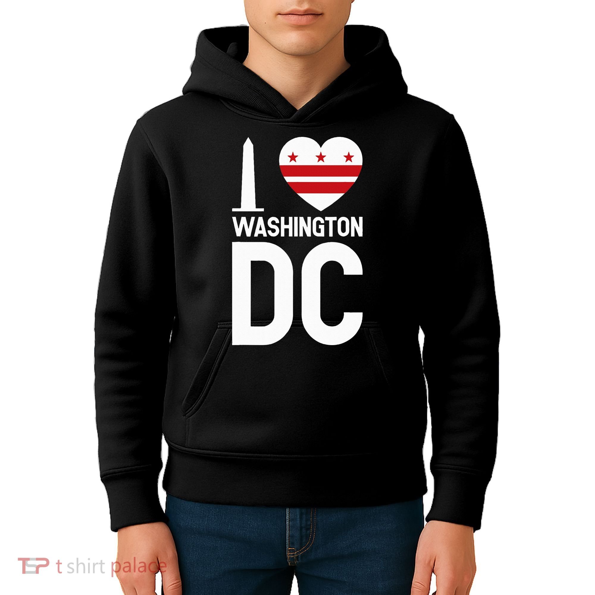 I Love Washington Dc Kids Hoodie