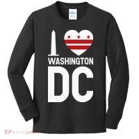I Love Washington Dc Kids Long Sleeve Shirt thumb 0