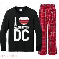 I Love Washington Dc Kids Long Sleeve Plaid Pajama Set thumb 0