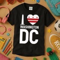 I Love Washington Dc Kids T-Shirt thumb 3