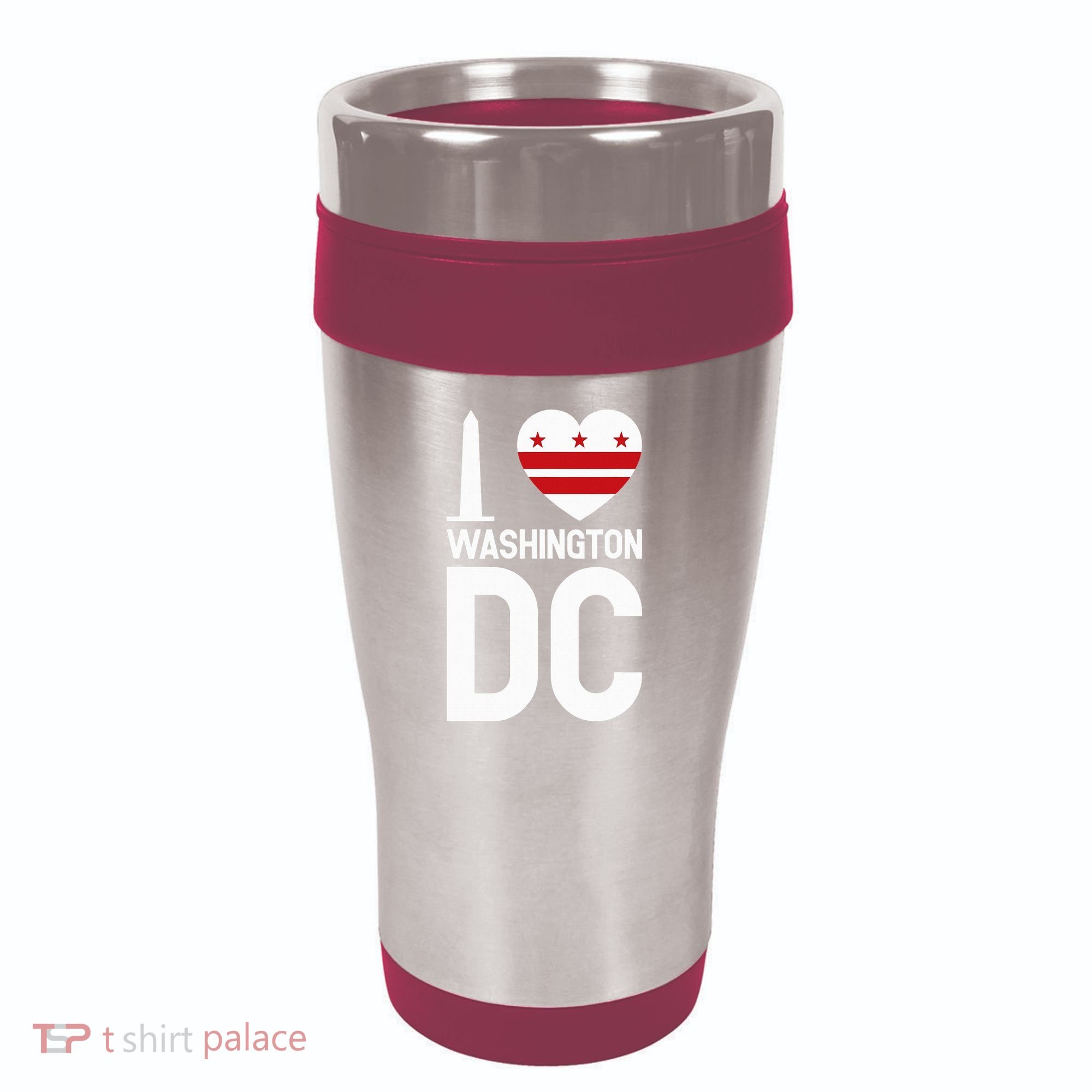 I Love Washington Dc 16oz Travel Tumbler
