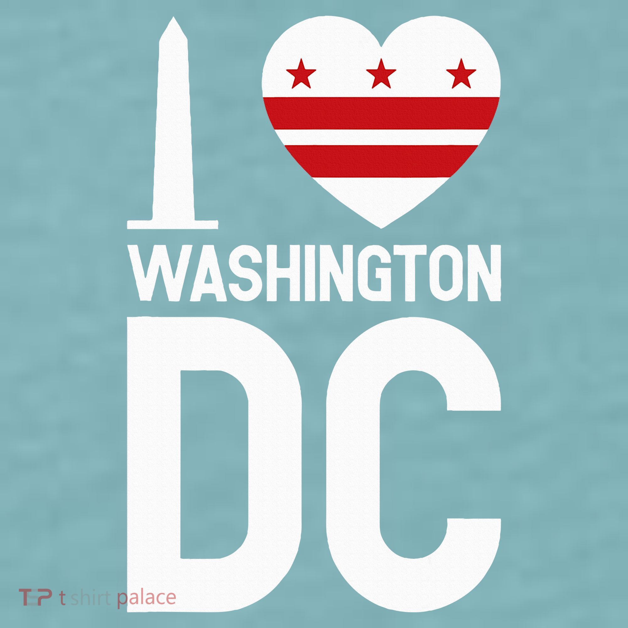 I Love Washington Dc Sueded Cloud Jersey T-Shirt