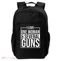 I Love Woman And Several Guns Backpack thumb 0